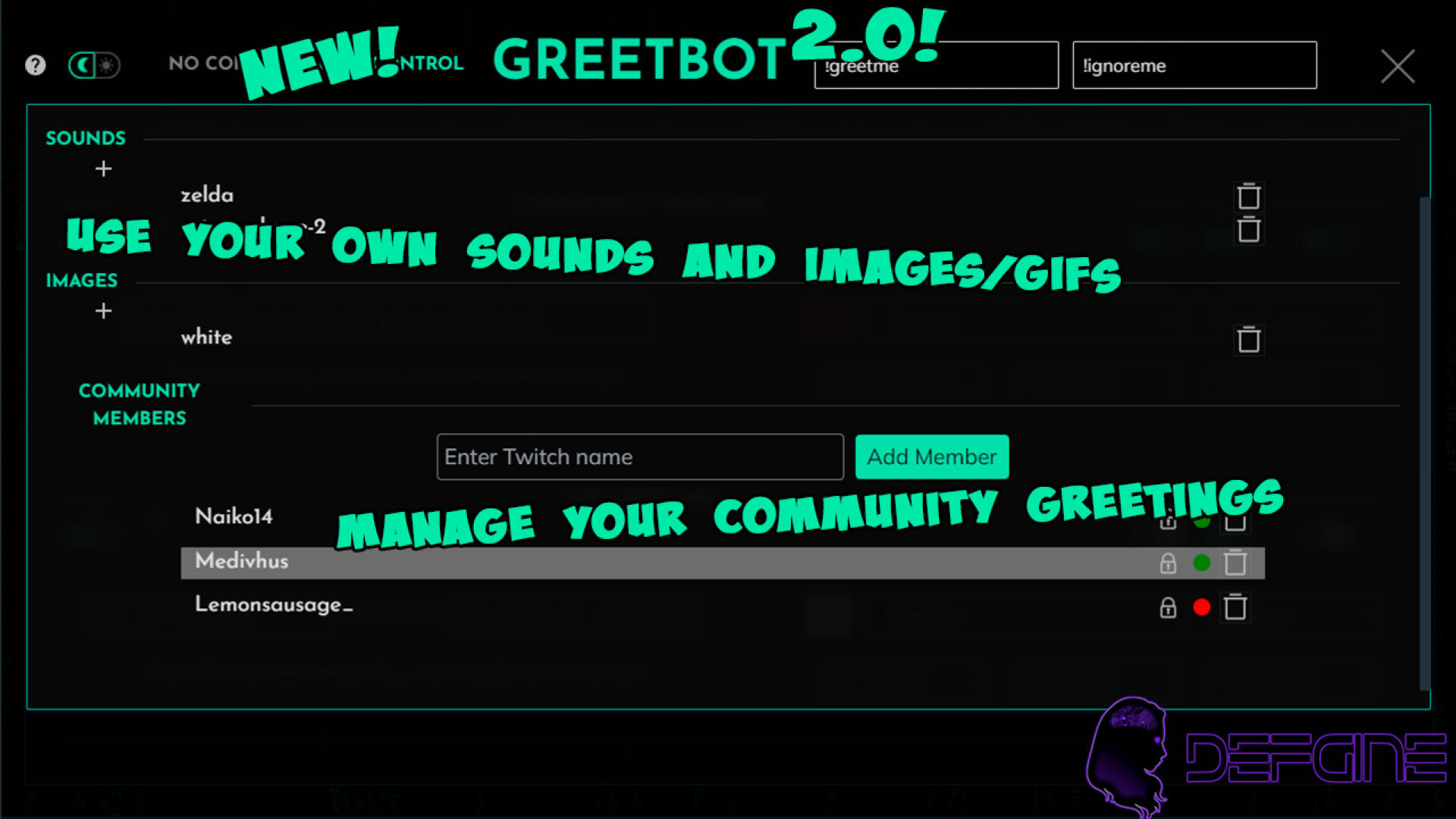 Streamlabs Ultra Greetbot Dashboard for Twitch Streamers
