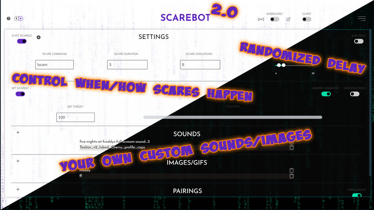 Scarebot - Interactive Jumpscare Alerts for Horror Game Streams