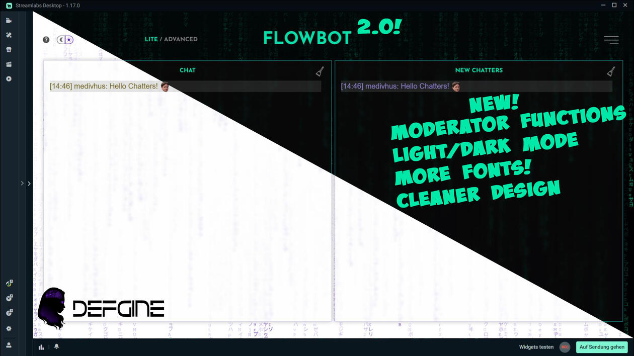 Flowbot - Custom Transparent Chat Overlay for Twitch Streamers